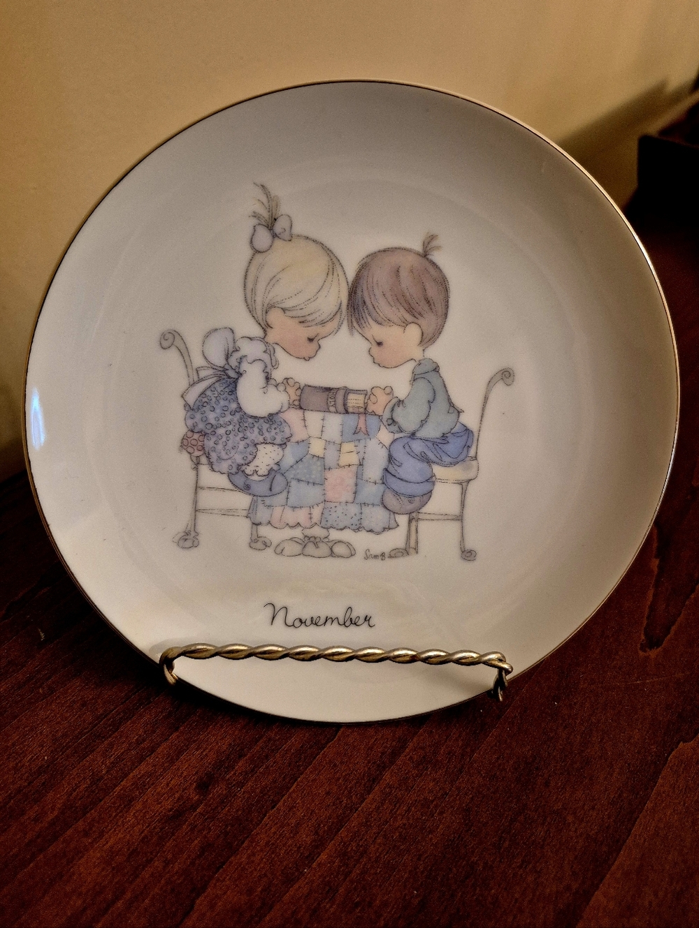 November- Decorative Collectible Enesco Plate